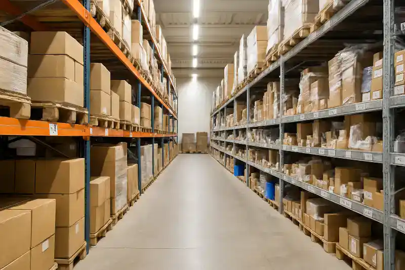 Lagerhaltung auf Palette und Fachboden