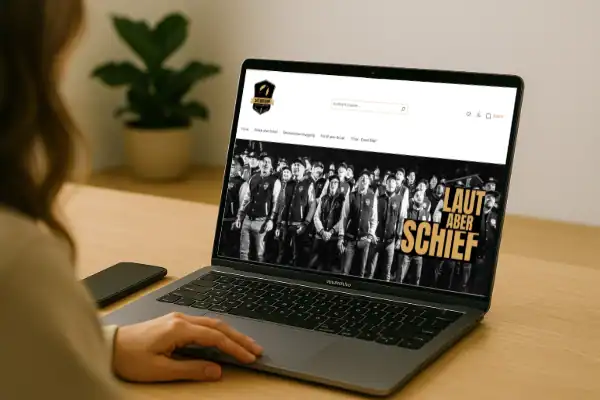 Merchandising für Laut aber Schief